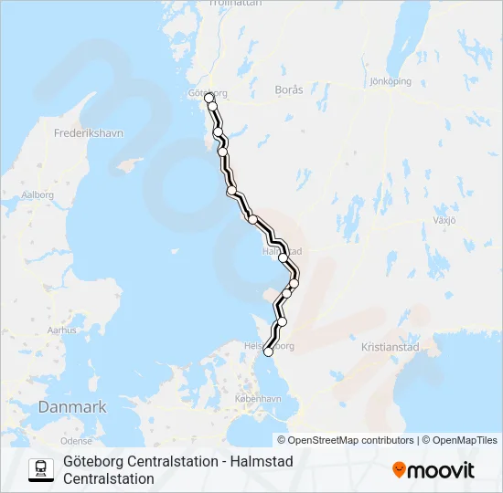 ÖRESUNDSTÅG  Line Map