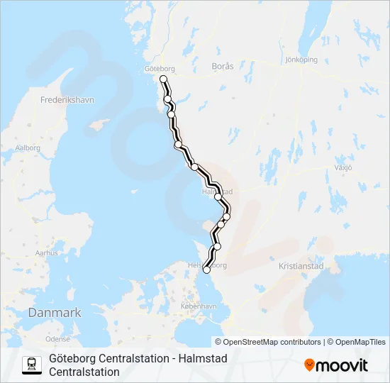 ÖRESUNDSTÅG  Line Map