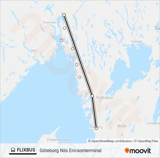 FLIXBUS Bus Line Map