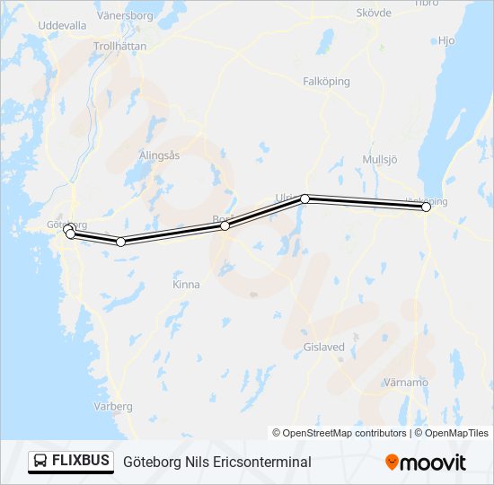 FLIXBUS bus Line Map