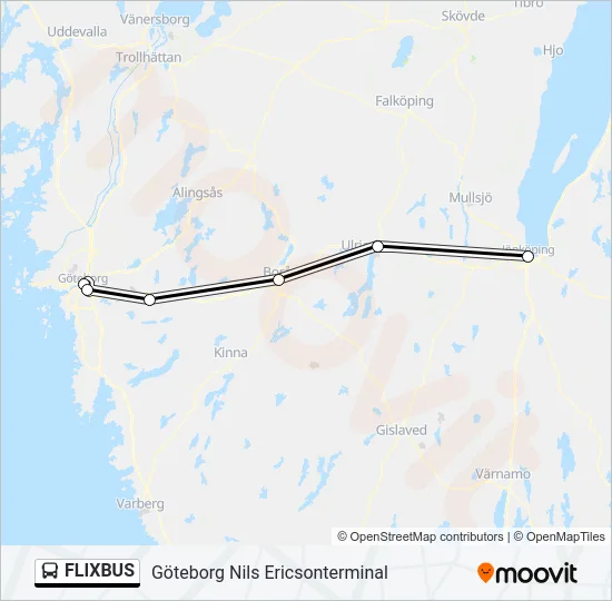FLIXBUS Bus Line Map