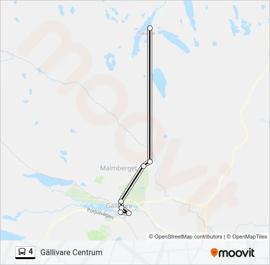 4 Bus Line Map