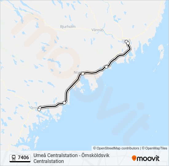 7406 train Line Map