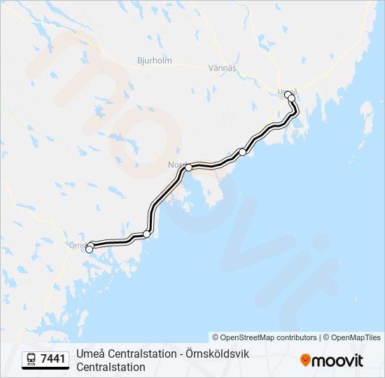 7441 train Line Map