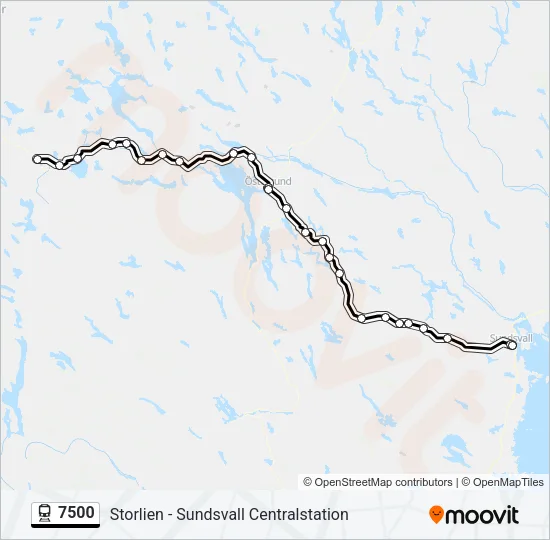 7500  Line Map