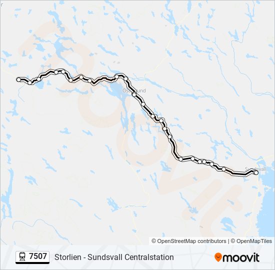 7507 train Line Map