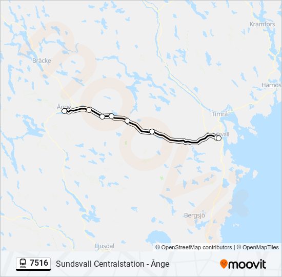 7516 train Line Map