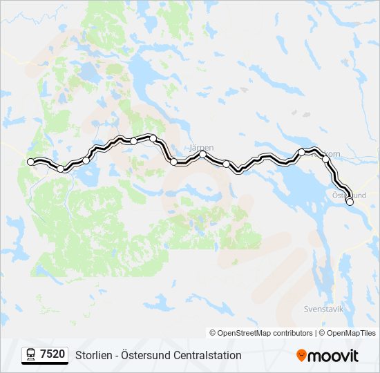 7520 train Line Map