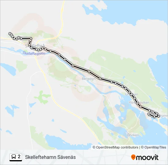 2 Bus Line Map