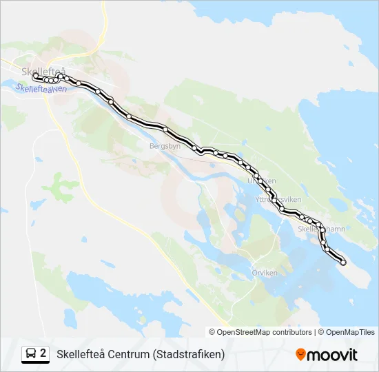 2 Bus Line Map