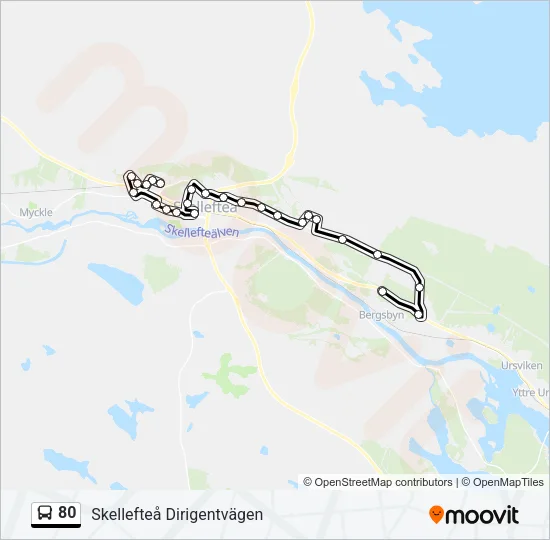 80  Line Map