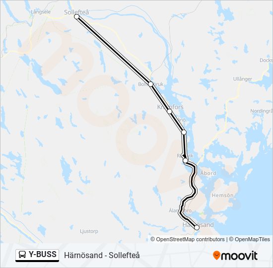 Y-BUSS bus Line Map