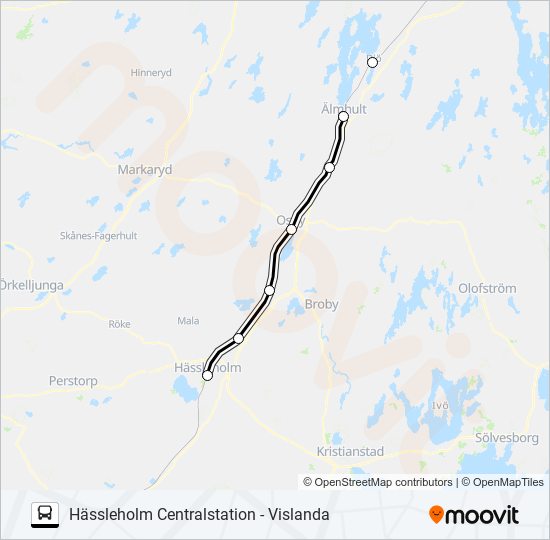 KRÖSATÅG bus Line Map