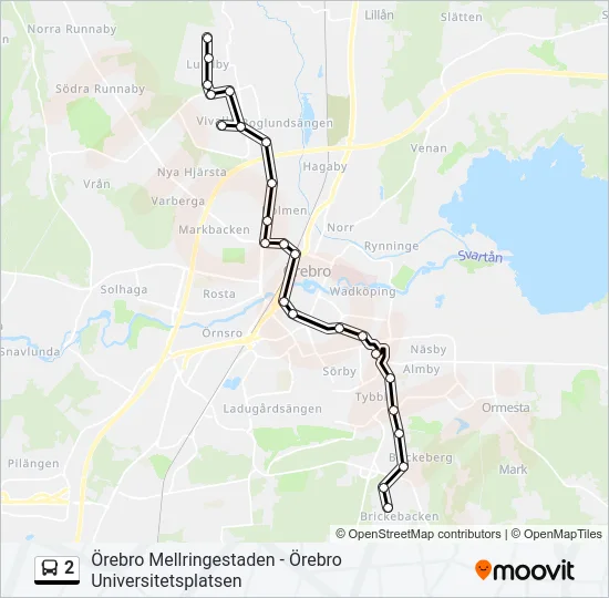 2 Bus Line Map
