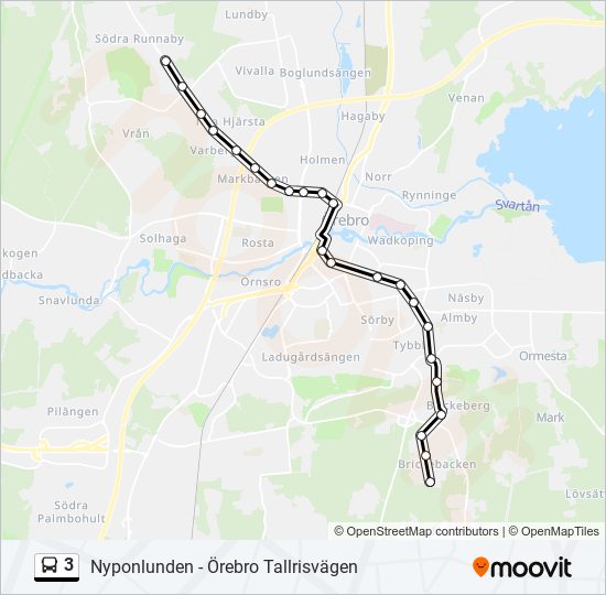 3 bus Line Map