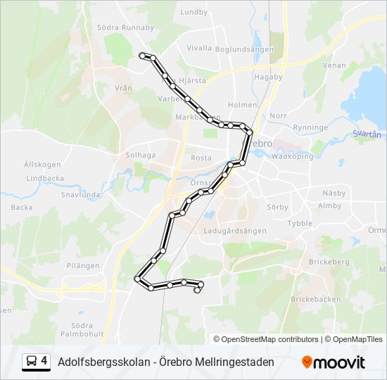 4 bus Line Map