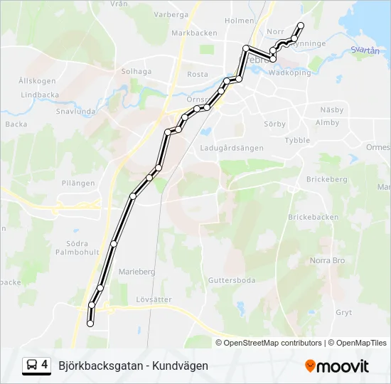 4 Bus Line Map