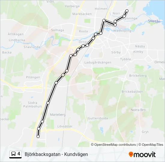 4 Bus Line Map