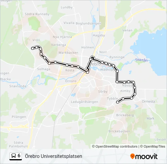 6 Bus Line Map