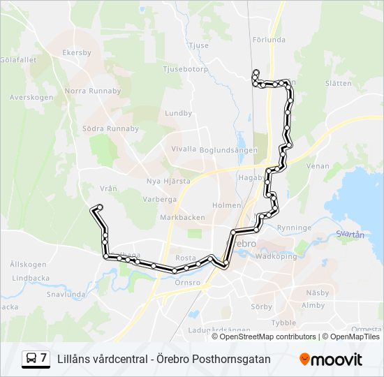 7 bus Line Map