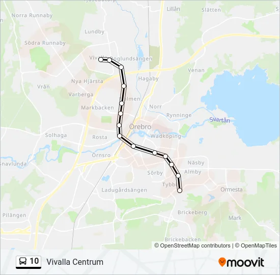 10 Bus Line Map