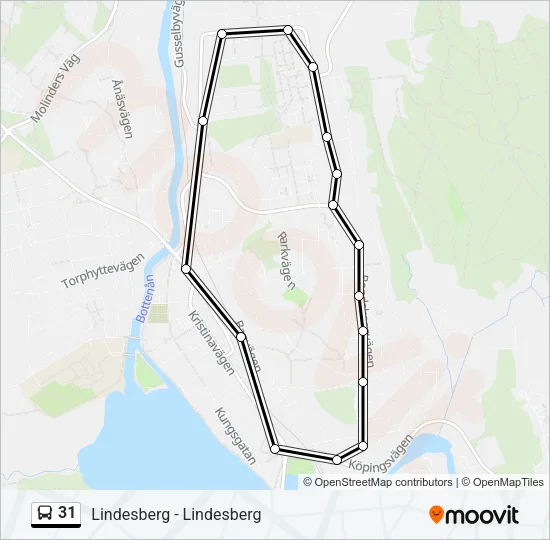31 Bus Line Map