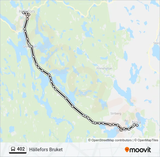 402 Bus Line Map