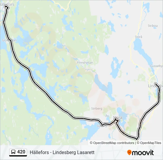 420 Bus Line Map