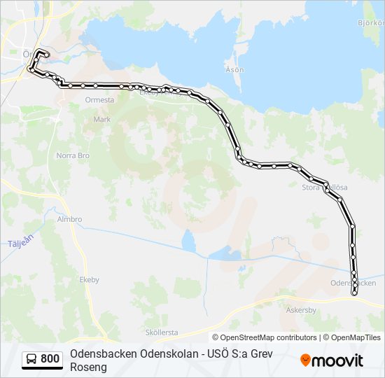 800 bus Line Map