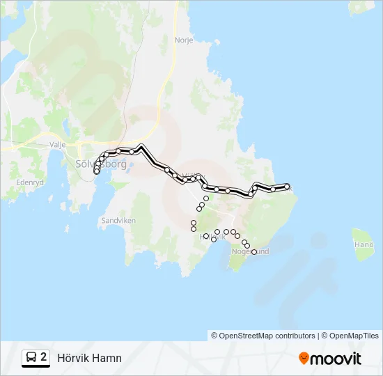 2 Bus Line Map