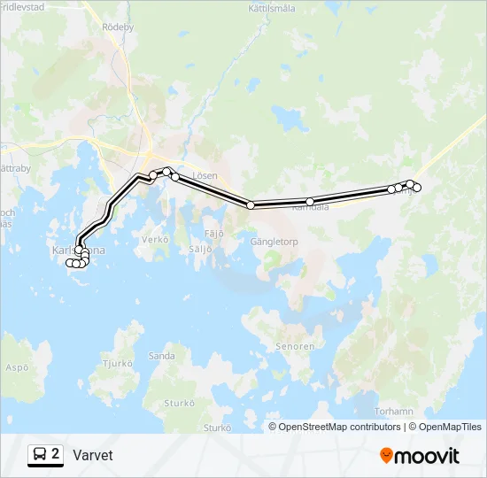 2 Bus Line Map
