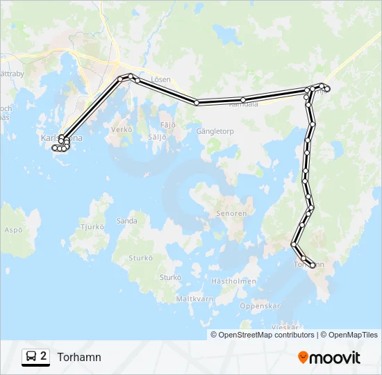 2 Bus Line Map