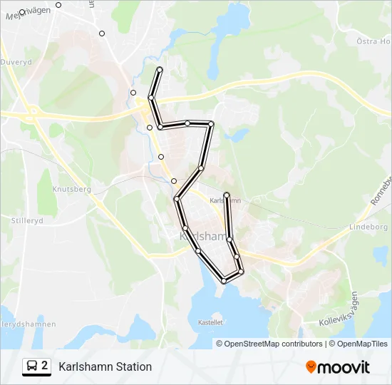 2 Bus Line Map