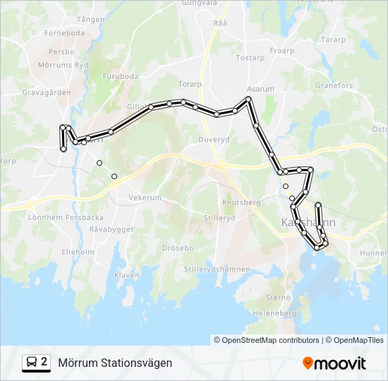 2 Bus Line Map