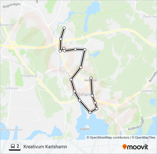 2 Bus Line Map