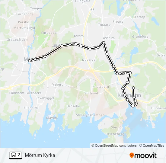 2 Bus Line Map