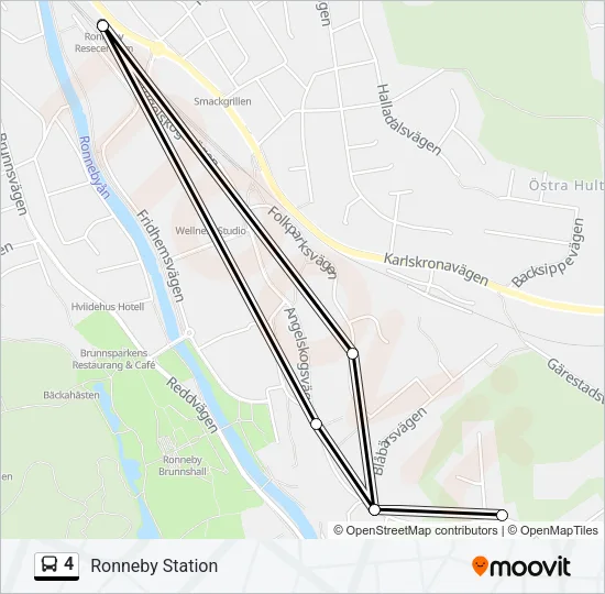 4 Bus Line Map