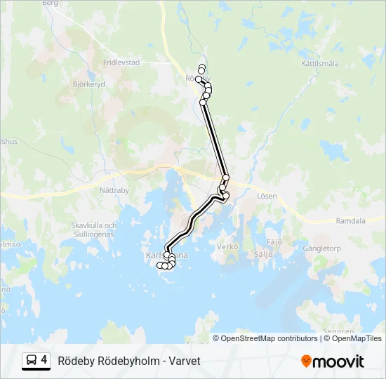 4 Bus Line Map
