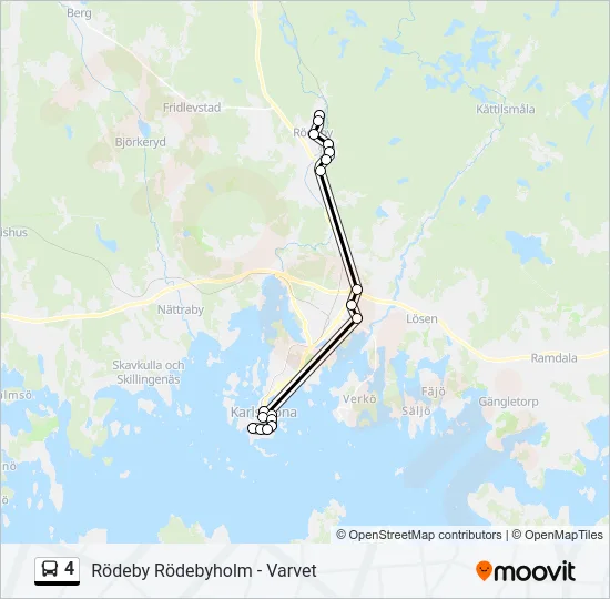 4 Bus Line Map