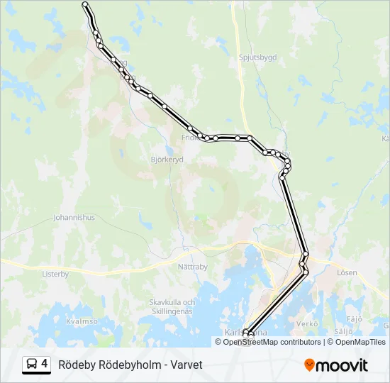 4 Bus Line Map