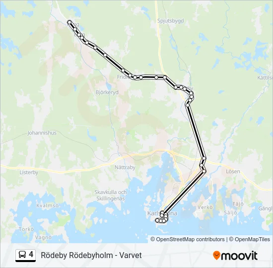 4 Bus Line Map