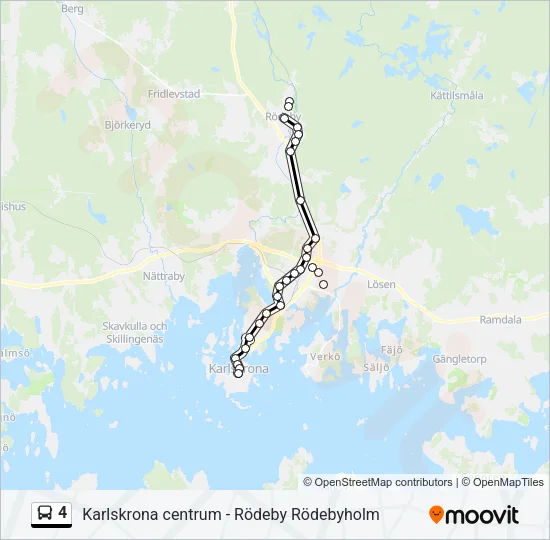4 Bus Line Map