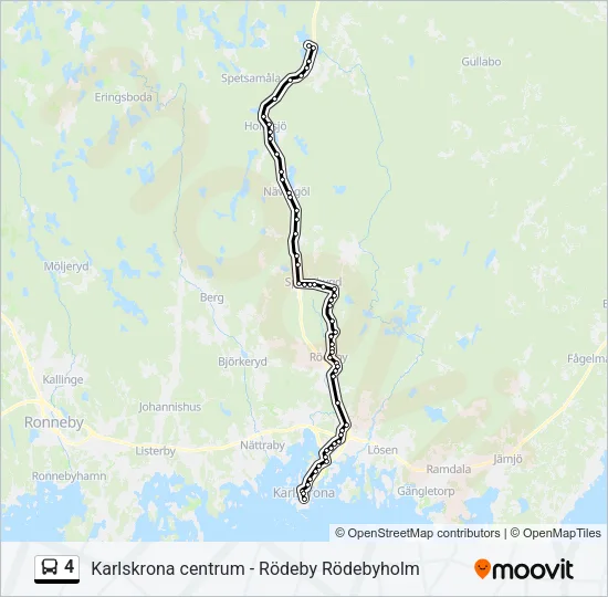 4 Bus Line Map