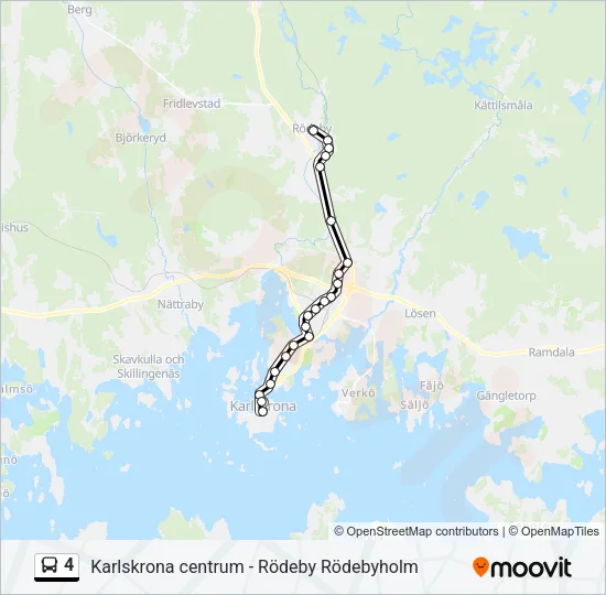 4 Bus Line Map