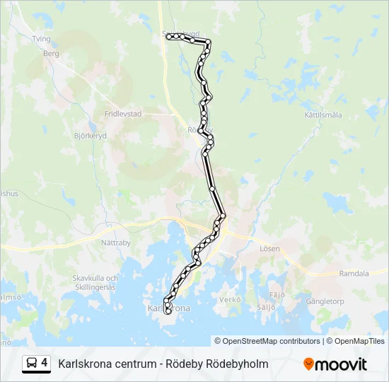 4 Bus Line Map