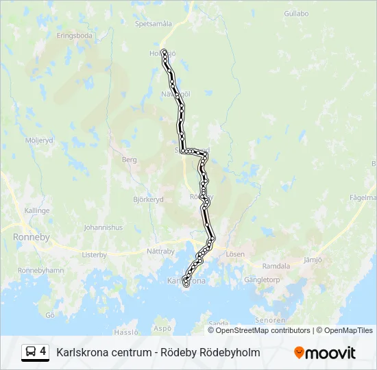 4 Bus Line Map