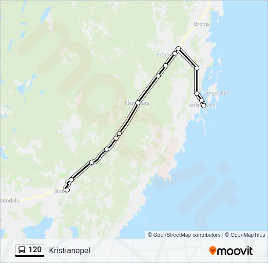 120 Bus Line Map