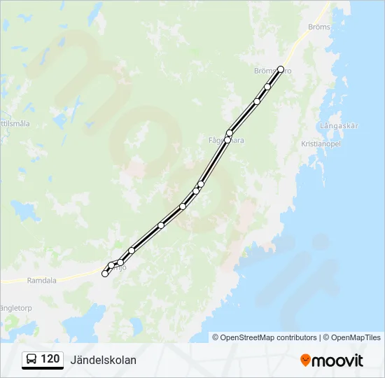 120 Bus Line Map