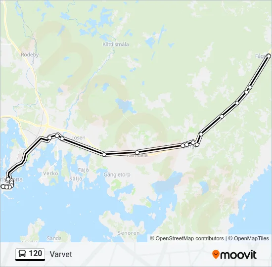 120 Bus Line Map