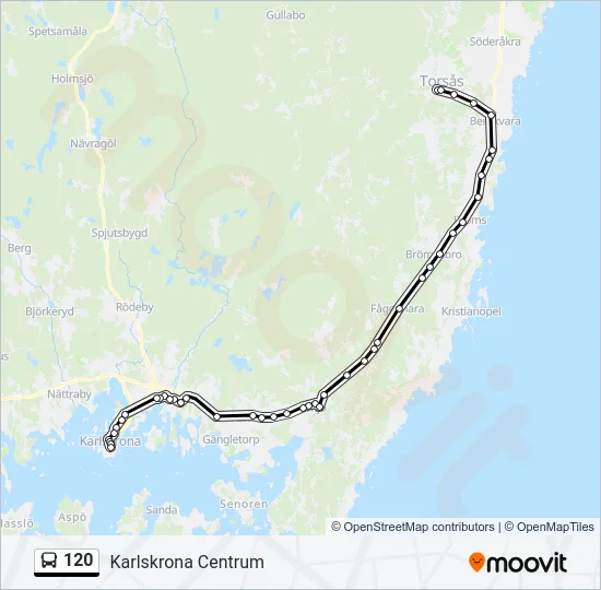 120 Bus Line Map